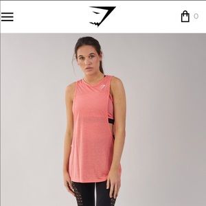 New Gymshark two in one top - Coral